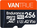 256GB Microsdxc UHS-I U3 4K Memory Card with Adapter for Dash Cams | UHS-I U3, 4K UHD Video, High Speed Transfer, Monitoring Grade, for Dash Cams, Body Cams, Action Cameras, Security Systems