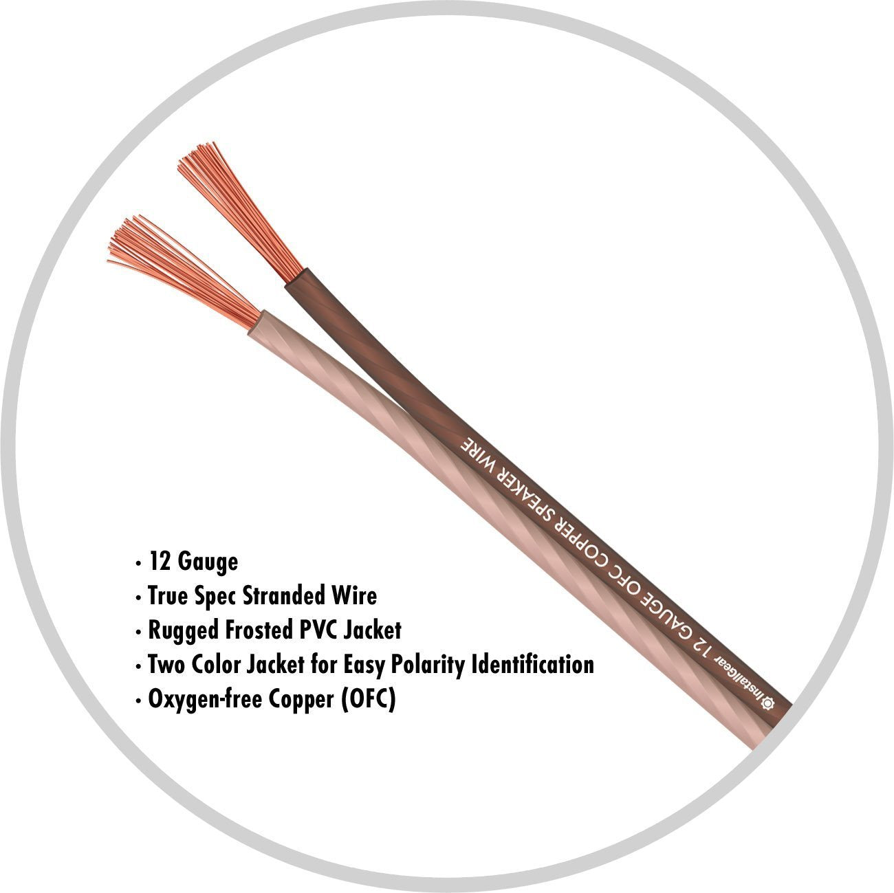 12 Gauge Speaker Wire with 12 Banana Plugs (100Ft) - 12 AWG Cable 99.9% - Deoxidized Copper - True Spec and Touch Cable - Speaker Wire 12 Gauge